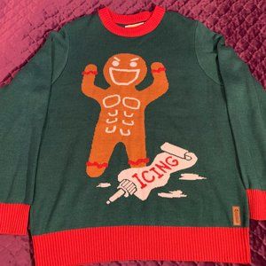 Strong Gingerbread Man Ugly Christmas Sweater
